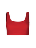 chili red bamboo reversible wireless bra, women's bamboo clothing