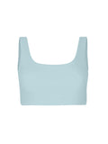 Bamboo light topaz blue reversible bra on a white background