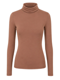 Bamboo Skivvy Turtleneck - Toffee