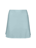 light Topaz blue women's skort, skirt with hidden bike shorts underneath, women's bamboo clothing