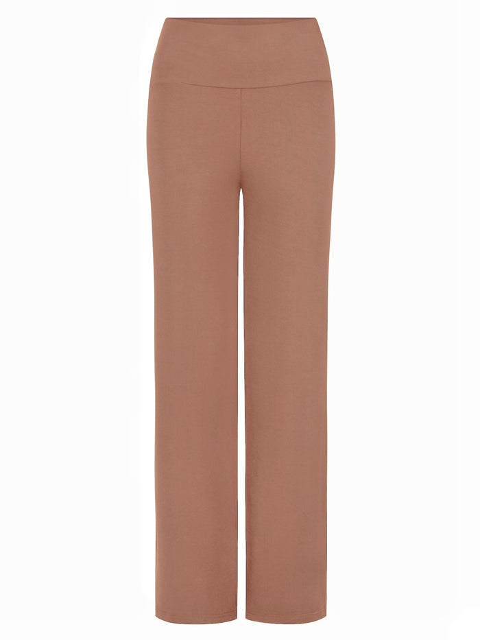 Bamboo Straight Leg Pant - Toffee