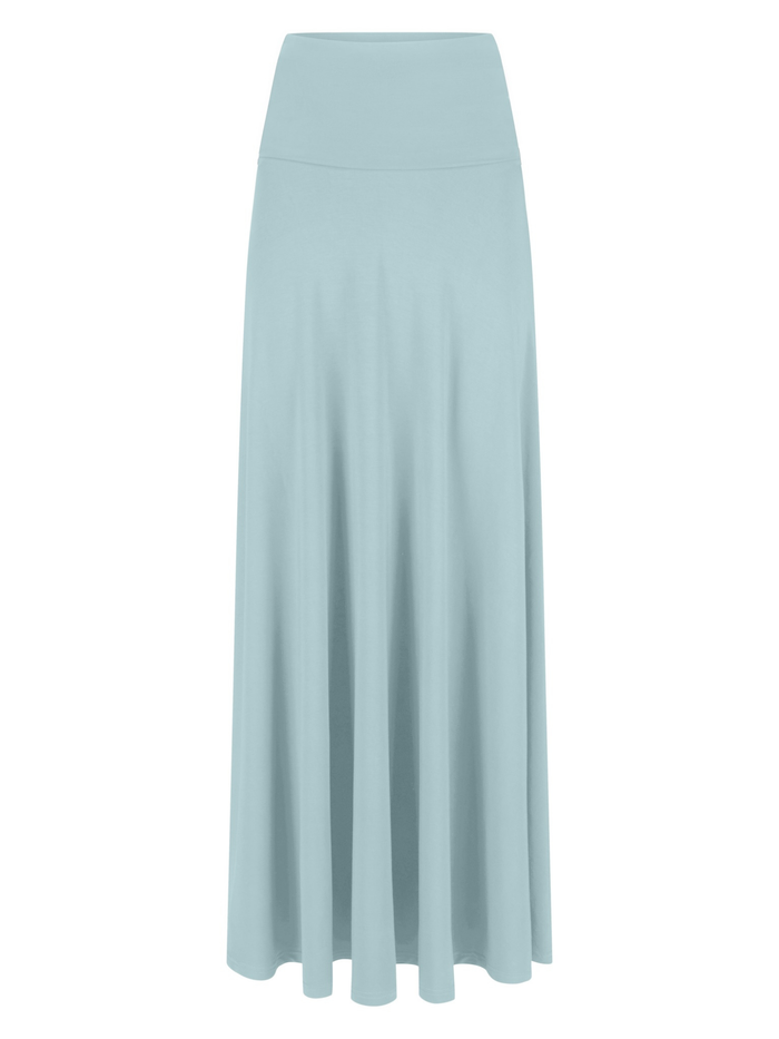Bamboo Swishy Skirt Maxi - Topaz