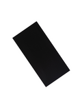 Black bamboo fabric headband on a white background