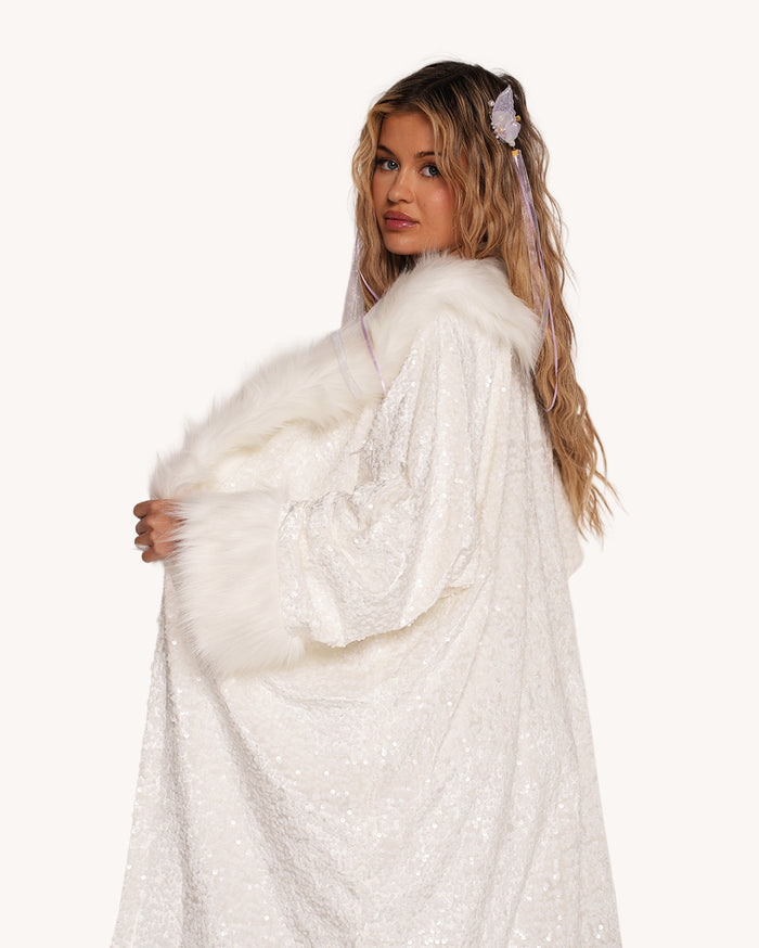 Barbie Mode Sequin Fur Jacket