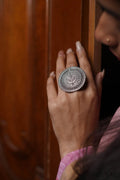Barkha Oxidised Free Size, Adjustable Ring