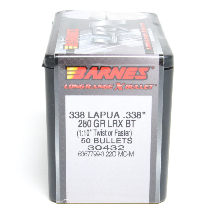 Barnes .338 Diameter 280 Grain Polymer Tip LRX 50 Count Bullets