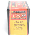 Barnes .416 Diameter 350 Grain Solid Hollow Point TSX 50 Count Bullets