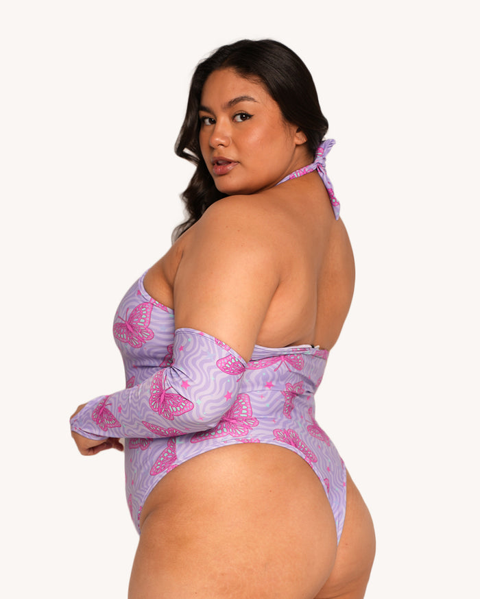 Bass Butterfly Bodysuit With Sleeves