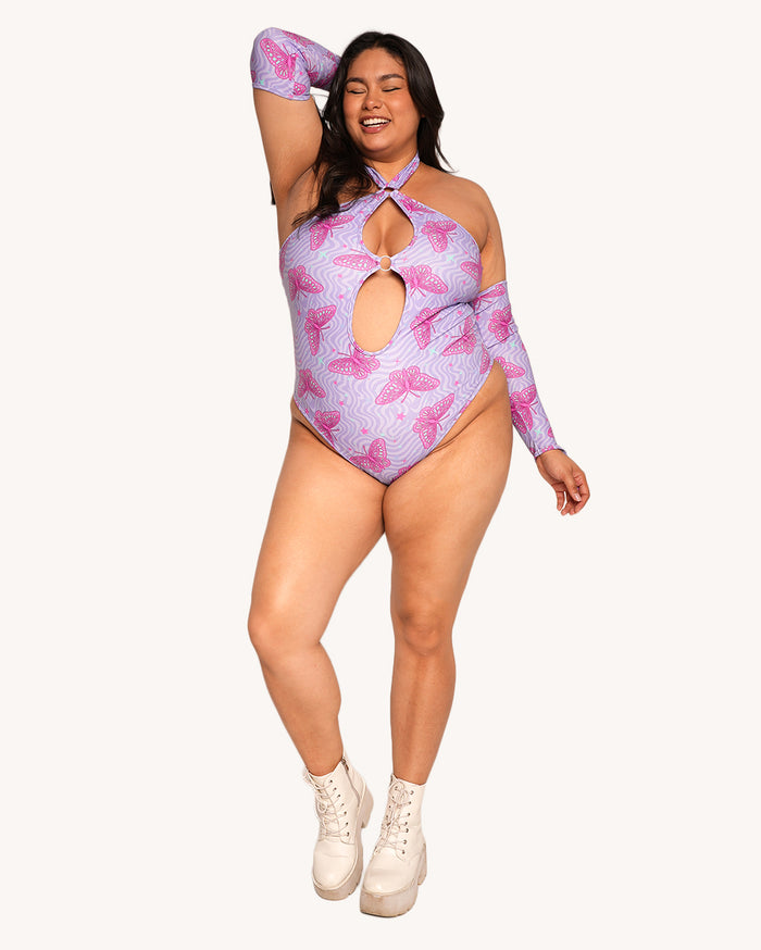 Bass Butterfly Bodysuit With Sleeves