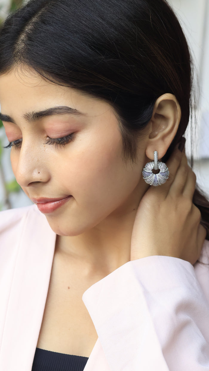 Bebbhin Invisible Stone Setting AD Earrings