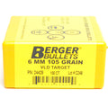 Berger .243 Diameter 105 Grain Open Tip Match Target VLD Bullets