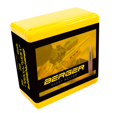Berger .243 Diameter 120 Grain Open Tip Match Long Range Hybrid Target Bullets
