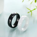 Beveled Ceramic Unisex Ring | Pre-Order