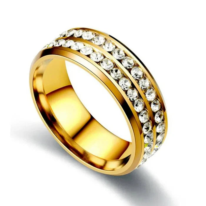 Billy Double Row CZ Ring
