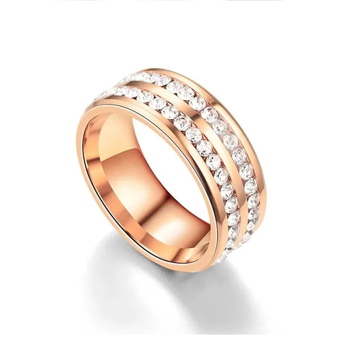 Billy Double Row CZ Ring
