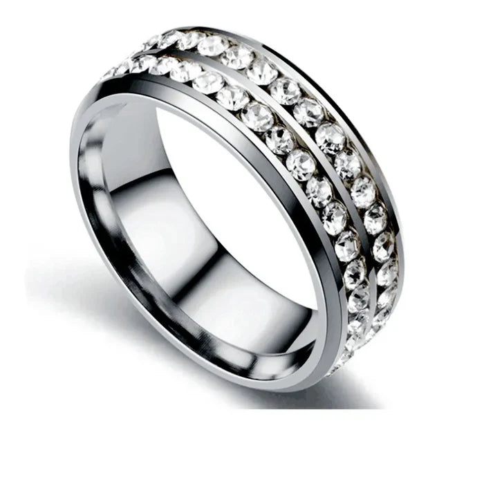 Billy Double Row CZ Ring