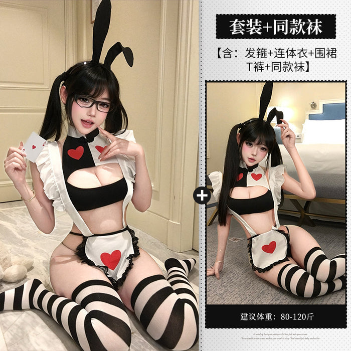 Black maid costume lingerie product view