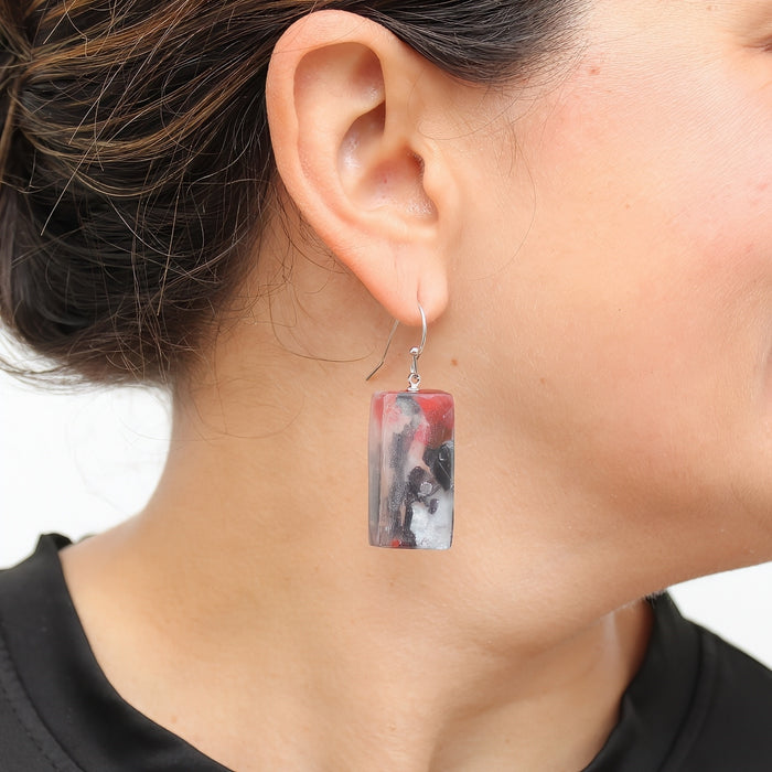 Black Vega Earrings - Sylca Designs - Chunky Jewelry