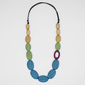 Blue and Green Shiori Necklace - Sylca Designs - Chunky Jewelry