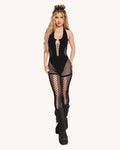 Booth Baddie Fishnet Jumpsuit