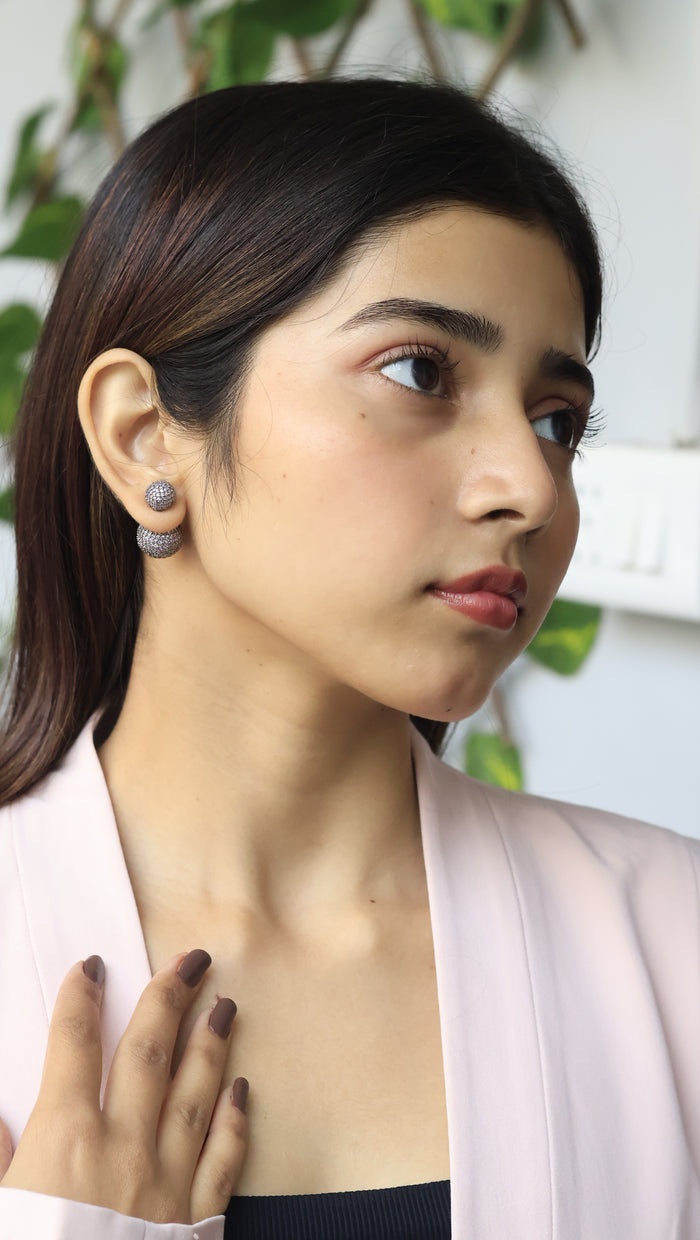 Cao 2 in 1 AD Stud Earrings