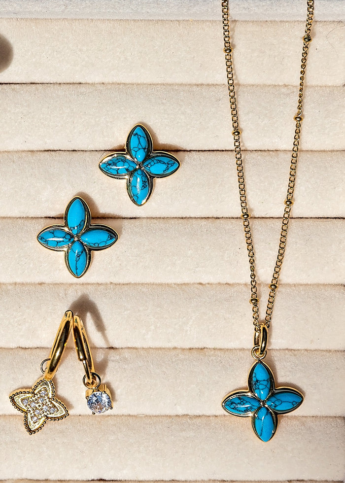 Carissa Studs in Turquoise