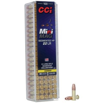 CCI Ammunition 22 Long Rifle 40 Grain Segmented Hollow Point 100 Count
