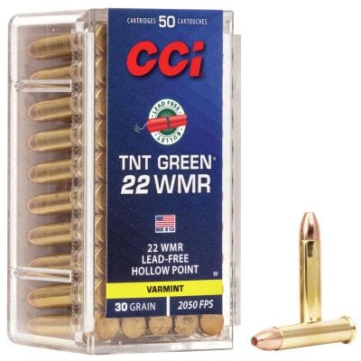 CCI Ammunition 22 Winchester Magnum Rimfire (WMR) 30 Grain Hollow Point 50 Count