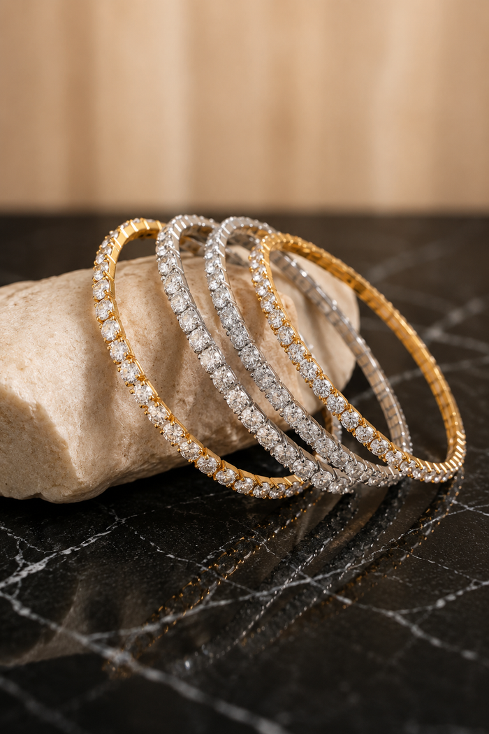 Celeste Stretchy Tennis Bracelet