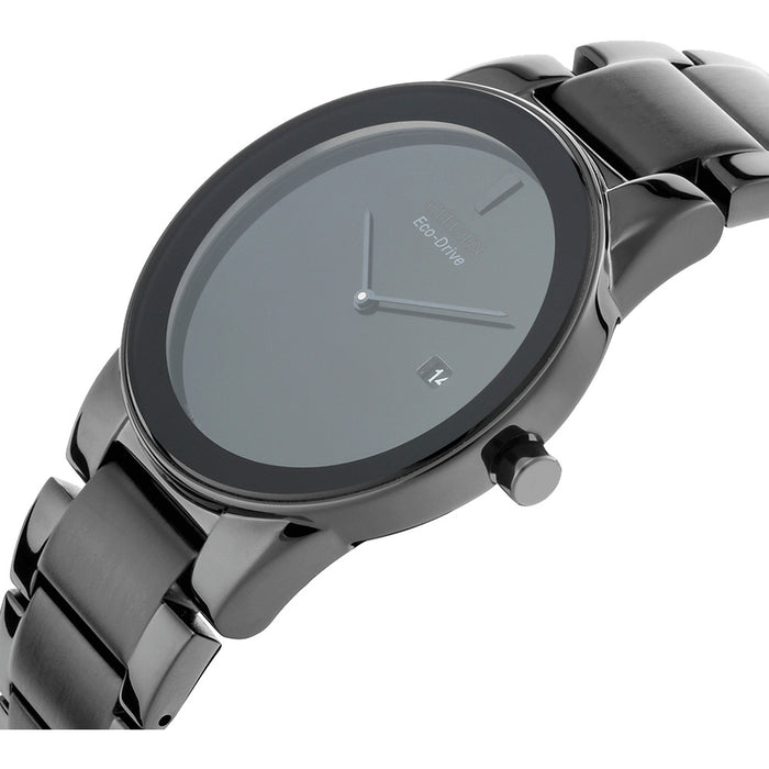 Citizen AU1065-58E Axiom – Men’s Eco-Drive All-Black Stainless Steel Minimalist Date Watch