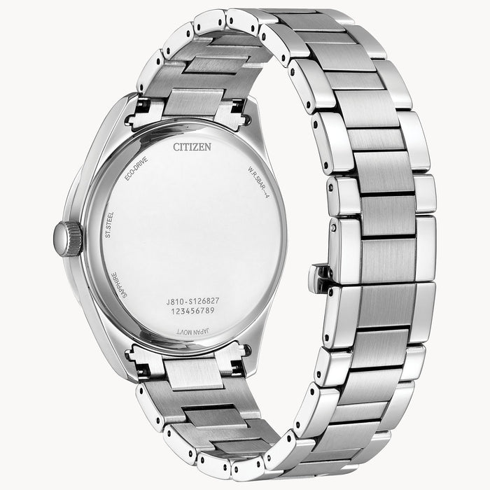 Citizen AW1690-51E Arezzo – Men’s Eco-Drive Stainless Steel Black Dial Roman Numeral Watch