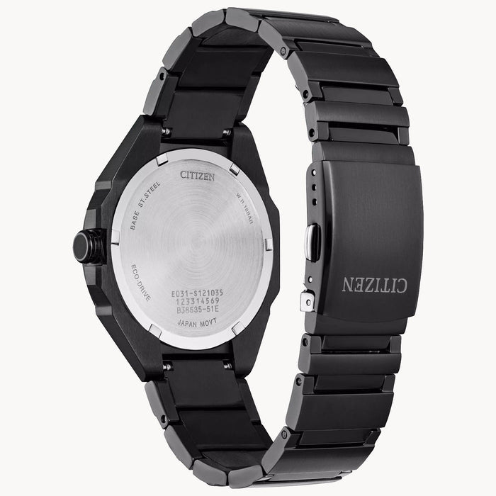 Citizen BJ6535-51E Drive Weekender – Men’s Eco-Drive Black Ion-Plated Stainless Steel Black Dial 41mm Watch