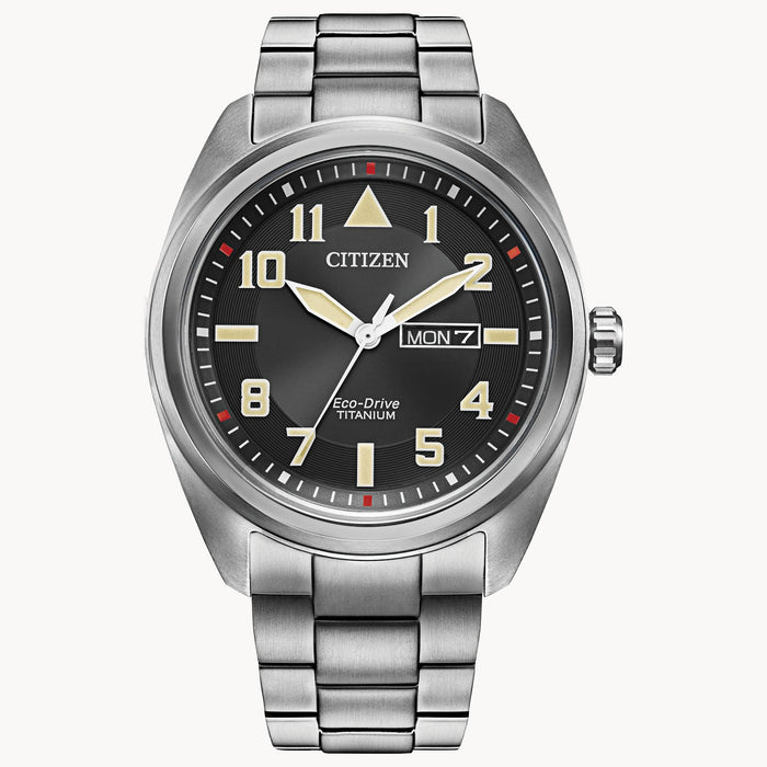 Citizen BM8560-53E Garrison – Men’s Eco-Drive Super Titanium Black Dial Sapphire Crystal 42mm Watch