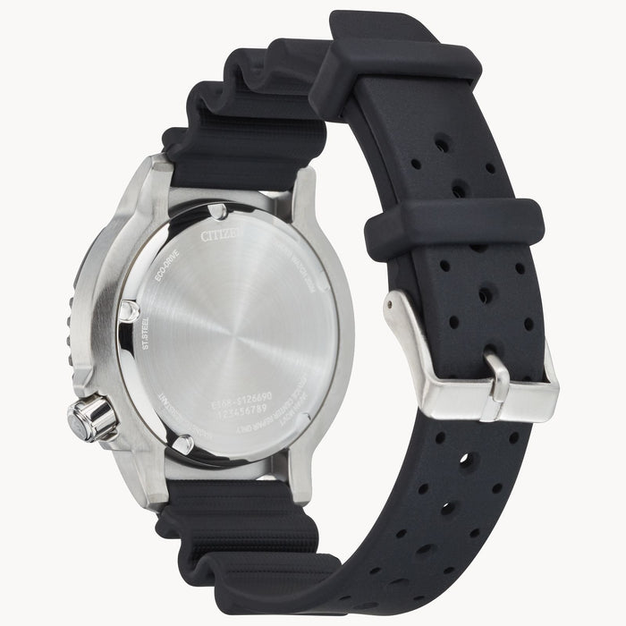 Citizen BN0155-08E Promaster Diver – Men’s Eco-Drive Stainless Steel Black Dial Green Bezel 200M Dive Watch