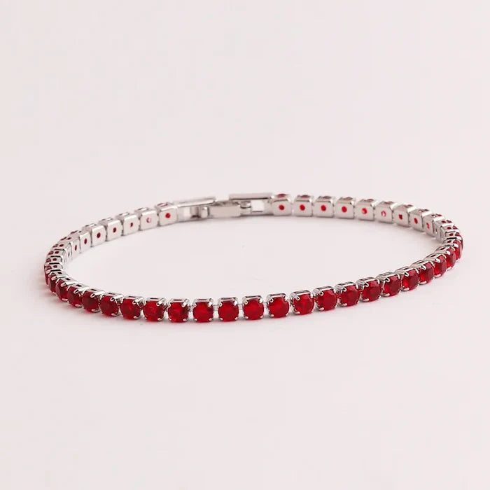 Silver/Red / 6.75"