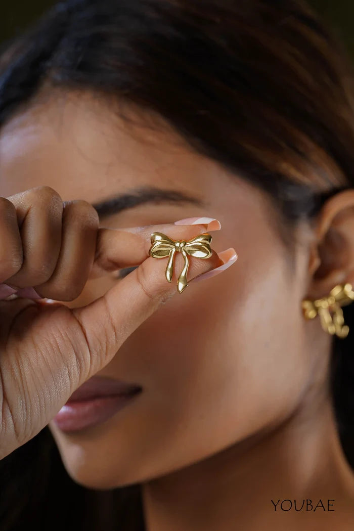 Classic Timeless Bow Studs, Anti-Tarnish Steel Earrings