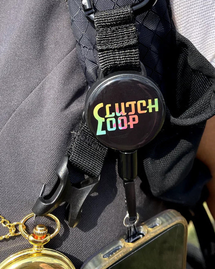 ClutchLoop Universal Anti-Theft Phone Tether-Black-Regular-Lifestyle--Model---S