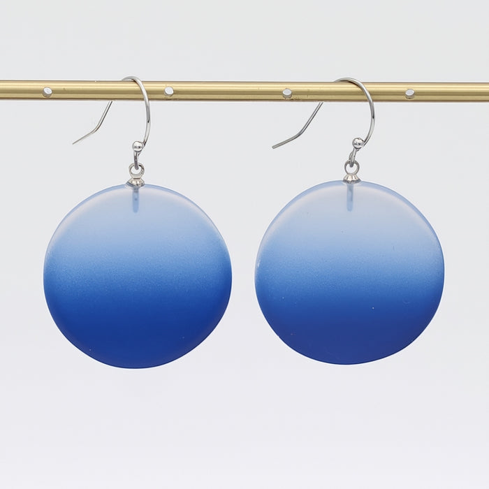 Cobalt Fantasy Ombre Earrings - Sylca Designs - Chunky Jewelry
