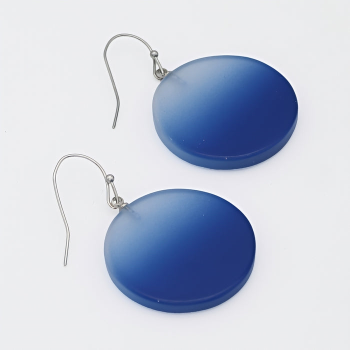 Cobalt Fantasy Ombre Earrings - Sylca Designs - Chunky Jewelry