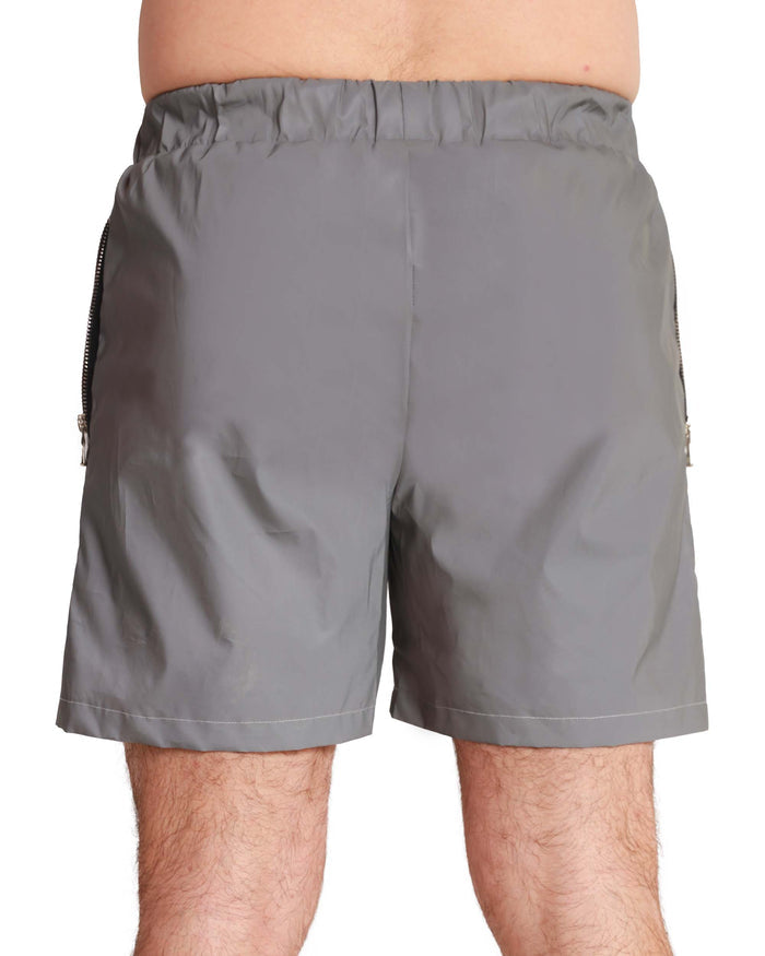 Complete Collapse Men's Silver Reflective Shorts