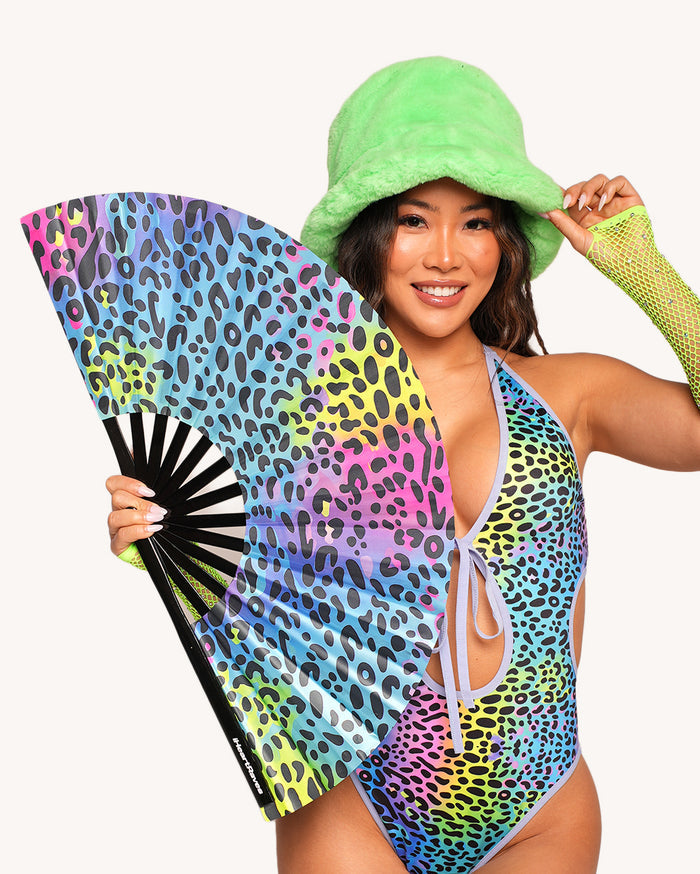 Cosmic Jungle Hand Fan