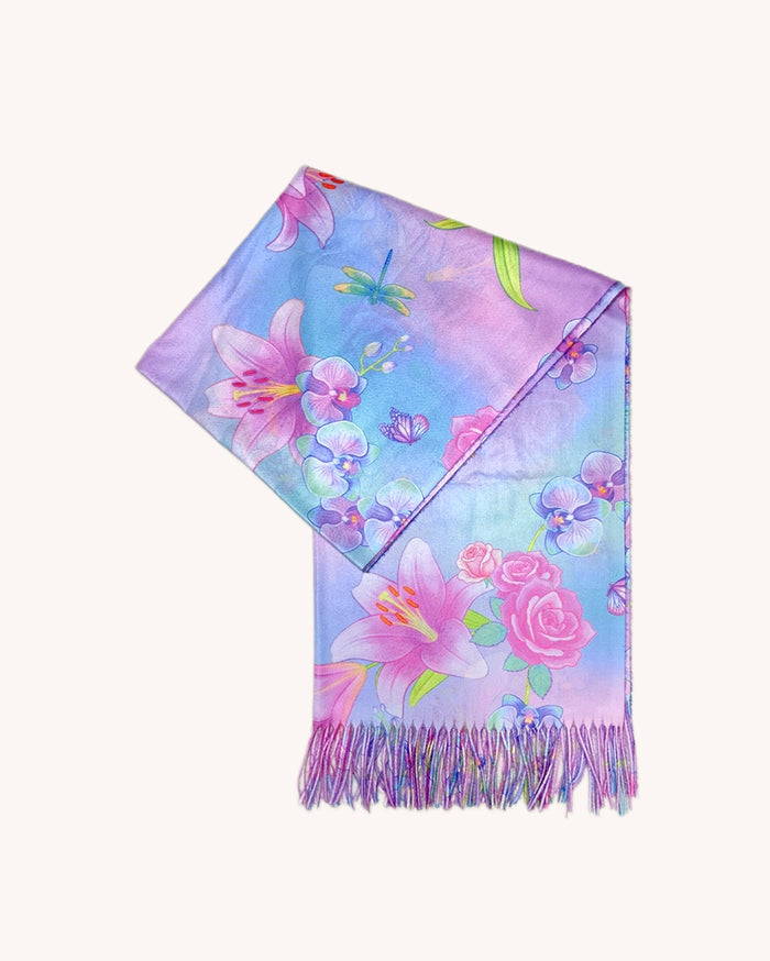 Cotton Candy Garden Pashmina
