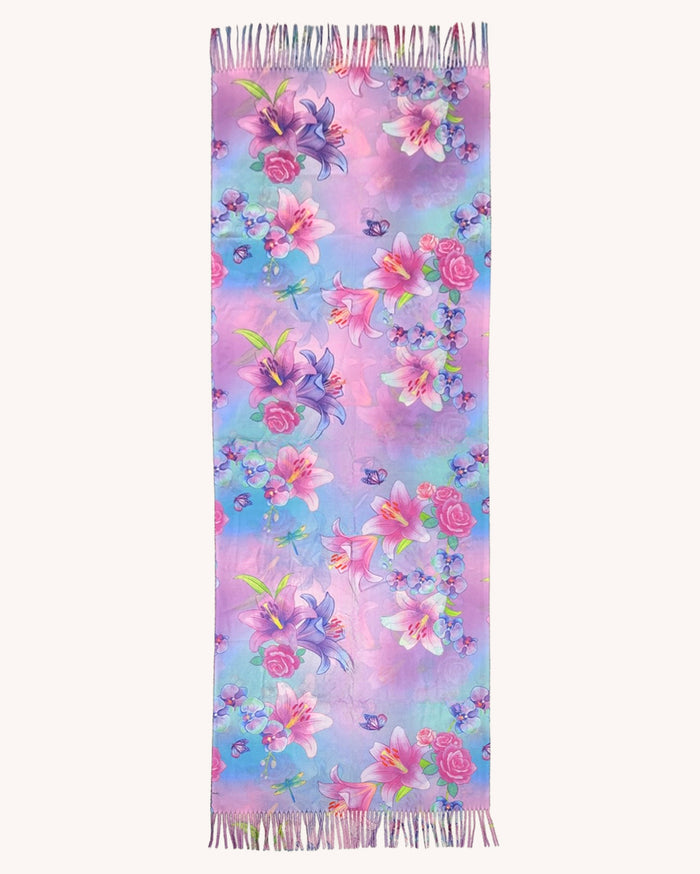 Cotton Candy Garden Pashmina