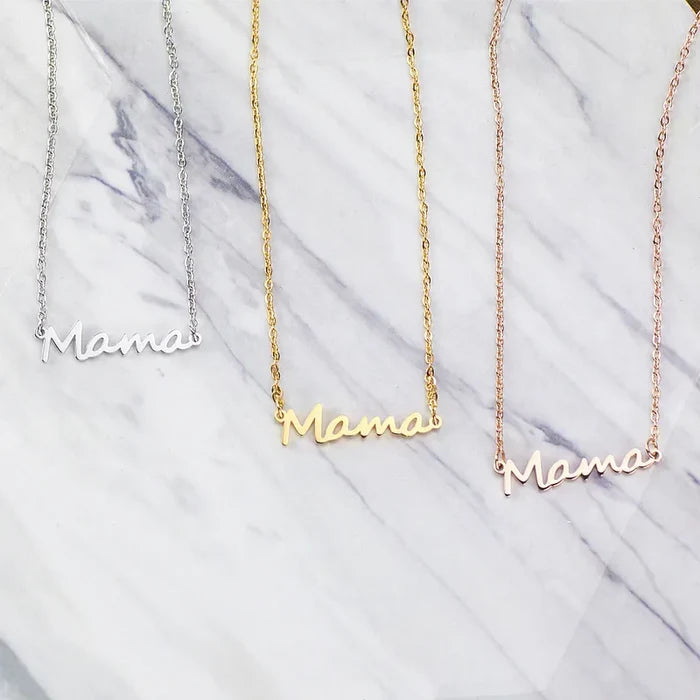 Cursive Mama Necklace