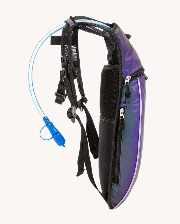 Cyber Connection Rainbow Reflective Anti-Theft Hydration Pack