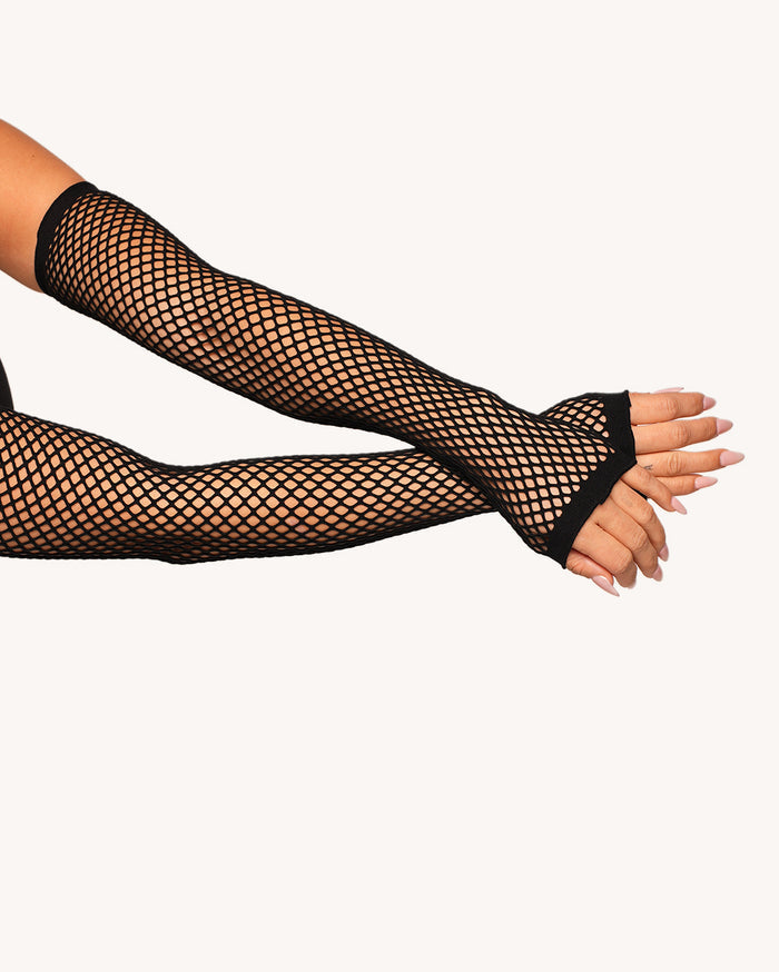 Dark Circuit Fishnet Jumpsuit Set