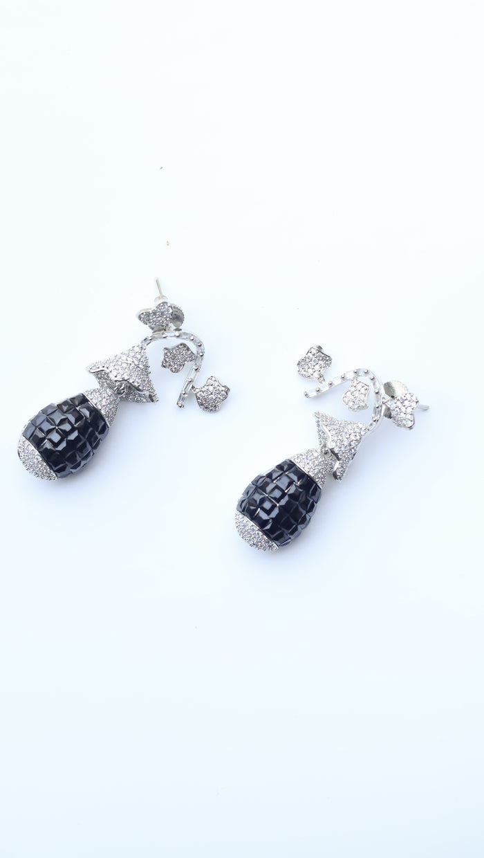 Deena Invisible Stone Setting AD Earrings