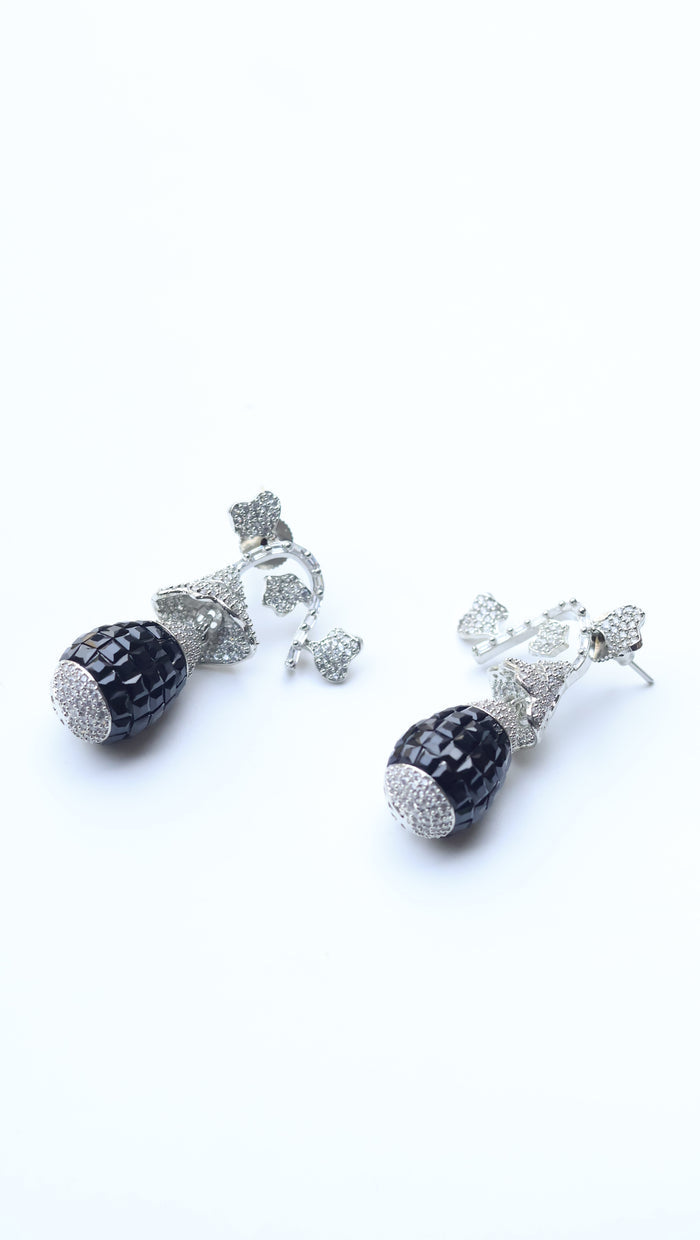Deena Invisible Stone Setting AD Earrings
