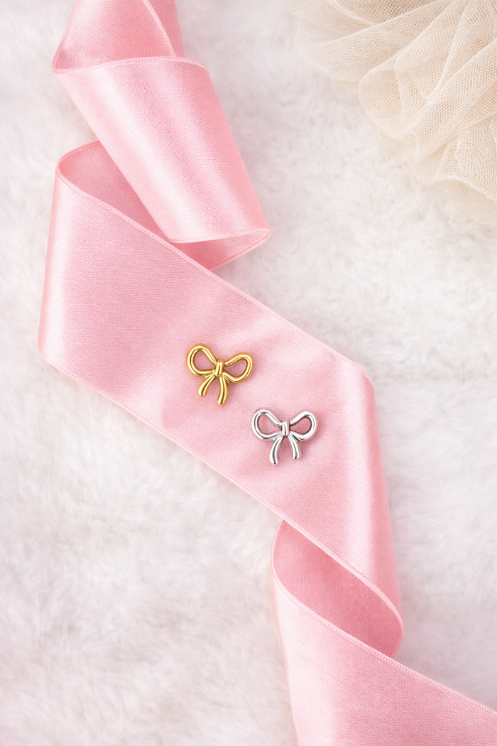 Delicate Bow Stud Earrings