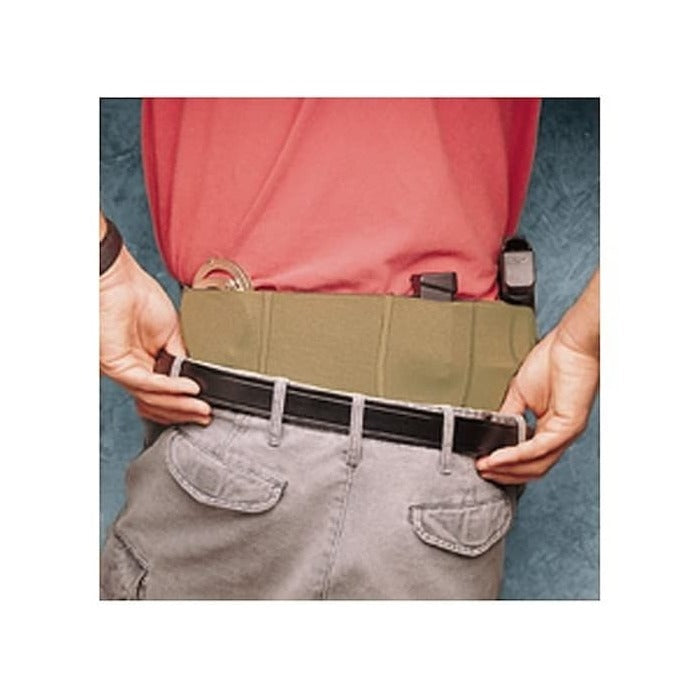 DeSantis Belly Band Holster Ambidextrous Small & Medium Sized Semi-Autos & Revolvers Nylon Tan